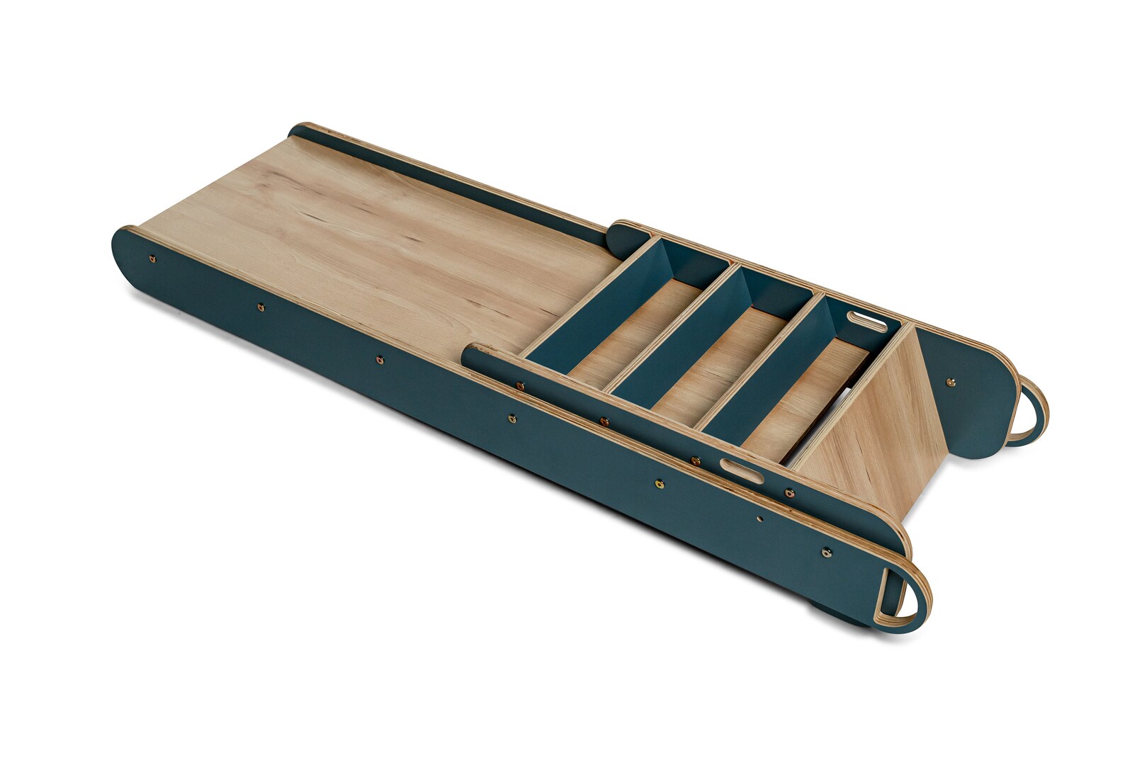 Wooden Indoor Kids Folding Slide Toddler Indoor Wooden Slide Etsy