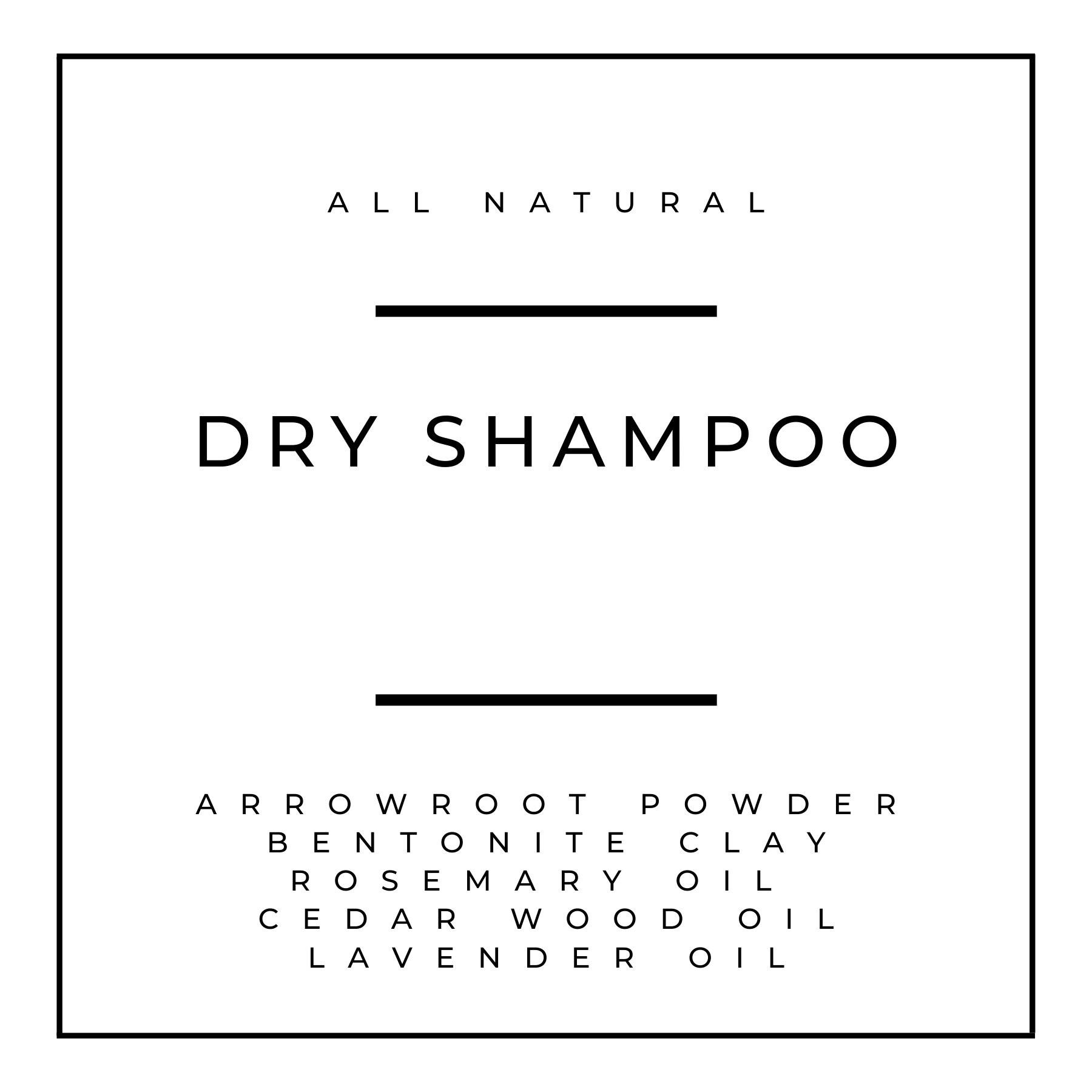 Dry Shampoo, Powder, Bentonite Clay, Arrowroot Powder, Essential Oils, Organic, Clean, Natural