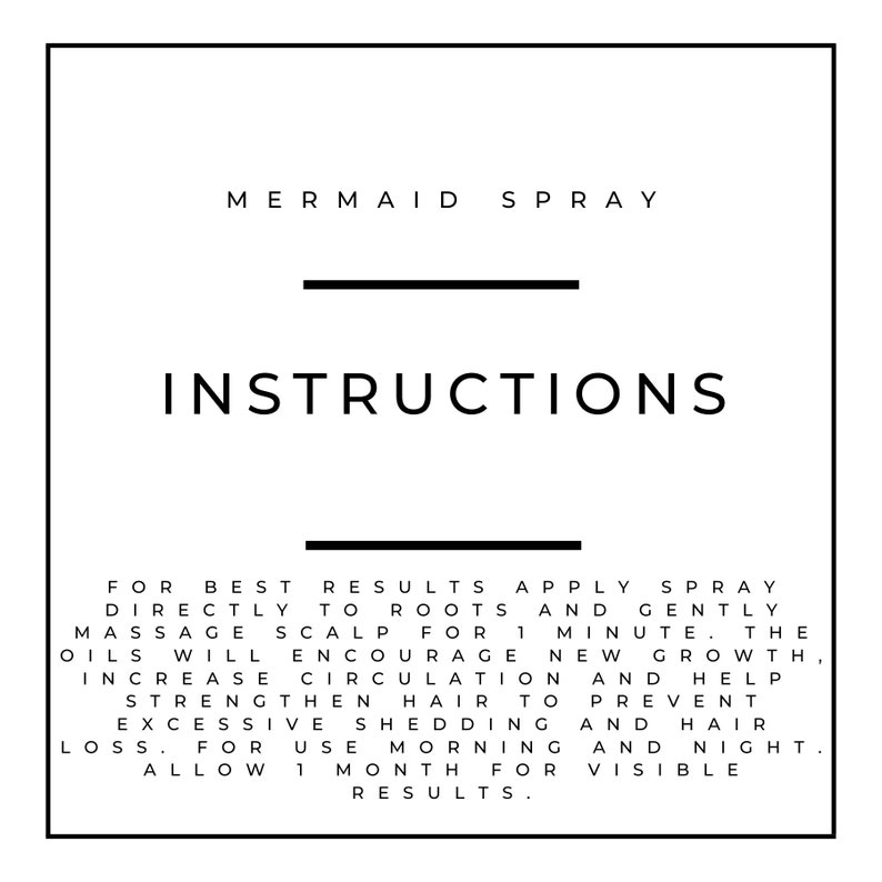 Mermaid Hair Spray Mermaid Spray Hair Spray Hair Growth Etsy