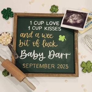 St Patrick's Day Pregnancy Announcement, Lucky Charm Pregnancy ...
