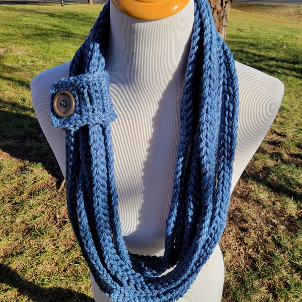 Chunky Chain Cowl, chain infinity scarf