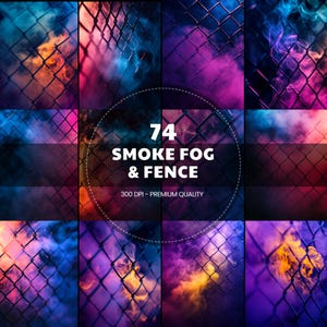 Fence and Fog Sport Backdrops Soccer, Football, Basketball, Baseball, Volleyball, Tennis, Softball, Hockey Digital Texture Backdrop Template