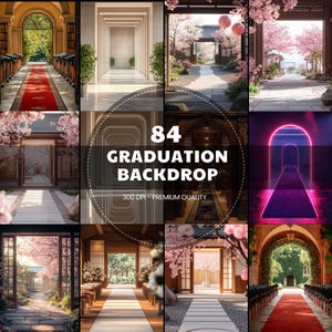 Graduation Backdrop for Party Decorations, Custom Name Banner for Graduation Photo Booth, Class of 2024 Graduation Party Backdrop