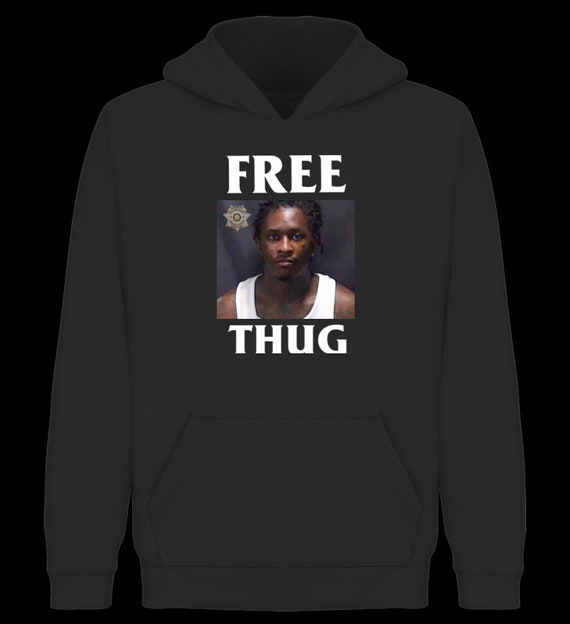Free Thug Black Hoodie Etsy Ireland