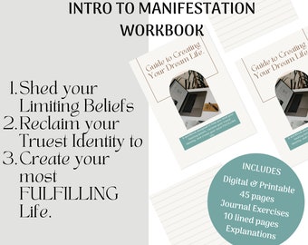 Digital WorkBook | Intro to Manifesting | Become in Alignment | Learn the Internal Foundation for Success | Journal Prompts