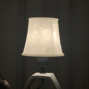 Custom 3D printed Image Lampshade Lamp Light