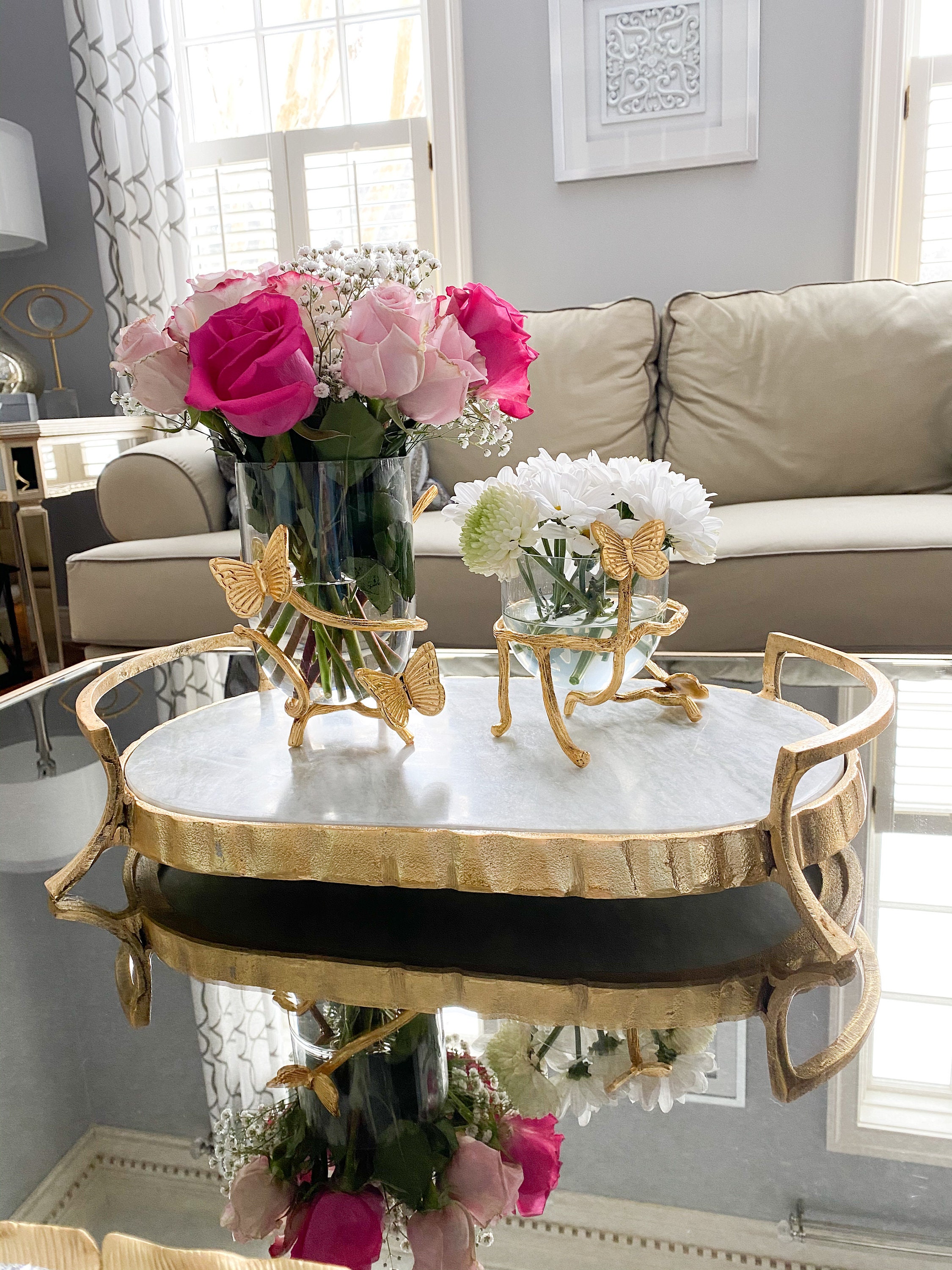 Butterfly Figurine Vase
