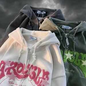 Y2k Star Hoodie Etsy