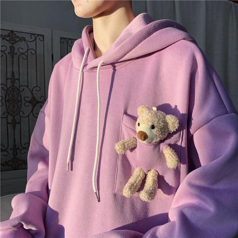 Teddy Bear Hoodie - Etsy