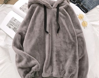 Fuzzy Hoodie - Etsy