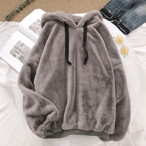 Fuzzy Winter Hoodie Warm and Cozy for 