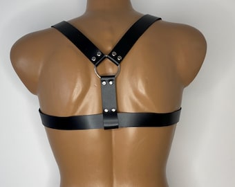 Borstharnas heren lederen bondages, schouderharnas herenharnas dominatrix fetisj schouderharnas, sexy herenharnas, natuurlijk leer