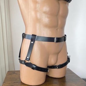 Harness men real leather, Mens leather harness male bondages gear, Leather men hips harnes plus size, leather butt harness man