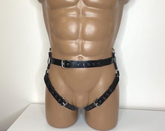 Handmade Leather Leg Harness for Men