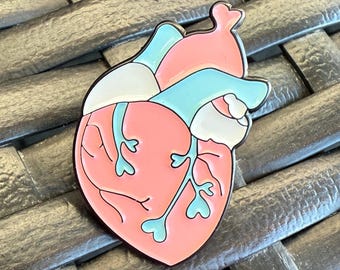 Transgender Heart Enamel Pin | LGBTQ  | Queer