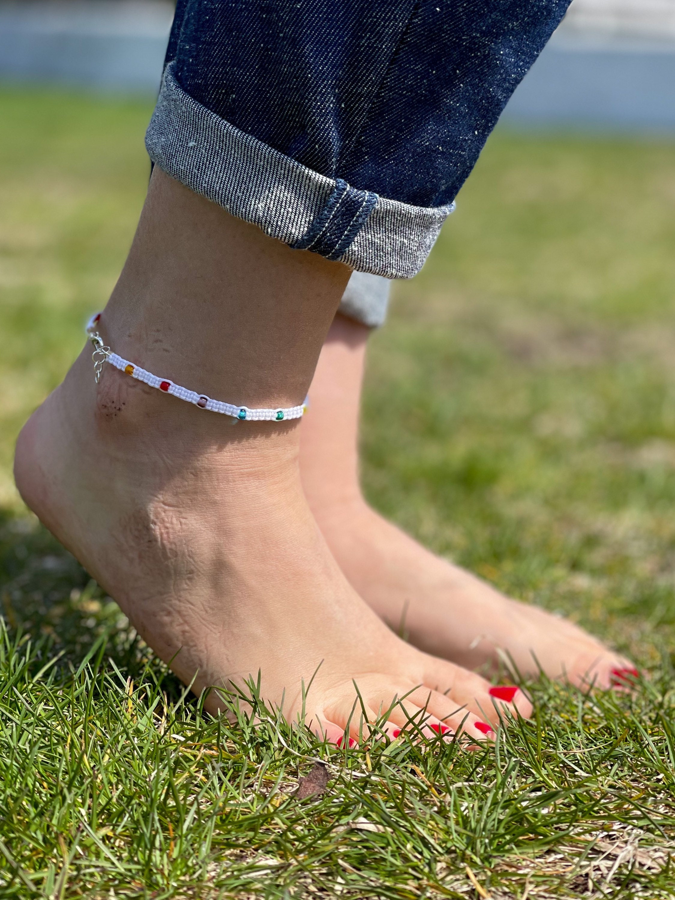 Andrea Starfish Beaded Ankle Bracelet