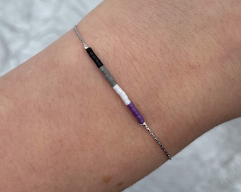 Minimalist Asexual Chain Bracelet | LGBTQ | Pride