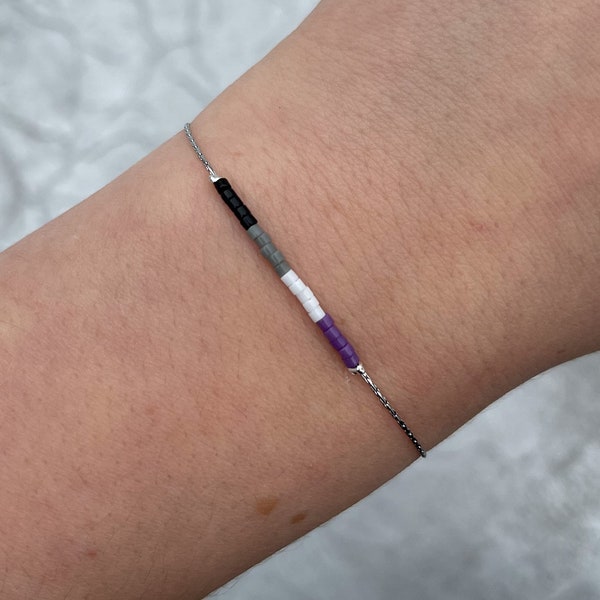 Minimalist Asexual Chain Bracelet | LGBTQ | Pride