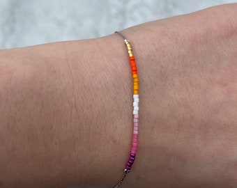 Minimalist Lesbian Chain Bracelet | LGBT | Pride