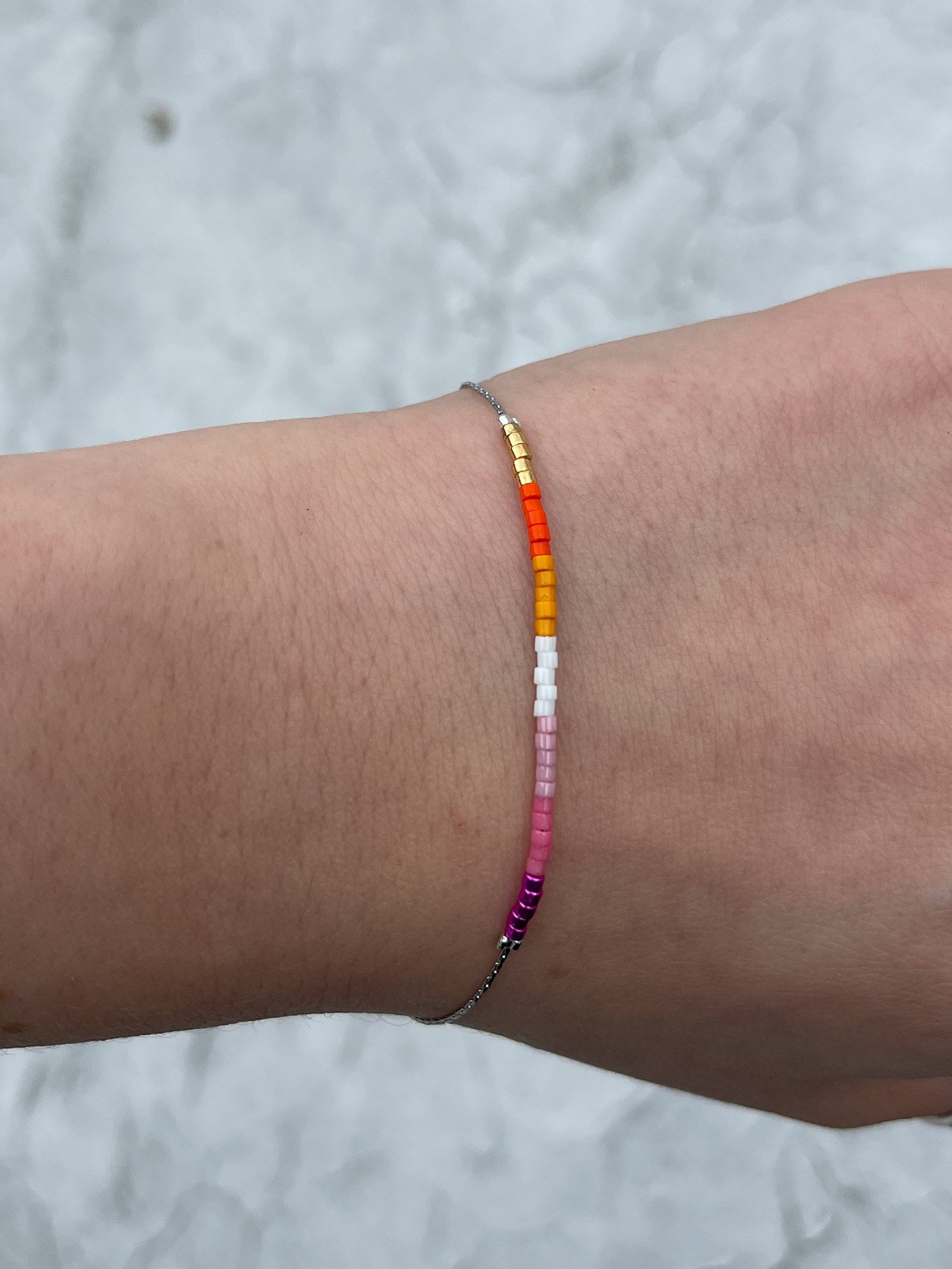 Minimalist Lesbian Chain Bracelet | LGBT | Pride