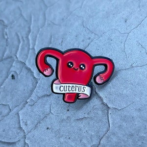 Cuterus | Uterus | Feminist Enamel Pin | Women&#39;s Rights