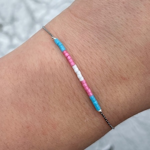 Minimalist Transgender Chain Bracelet | LGBTQ | Pride