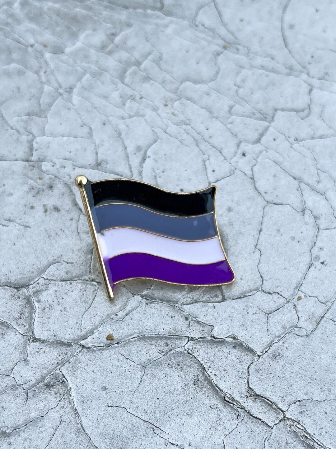 Asexual Flag Enamel Pin | LGBTQ | Queer - Etsy