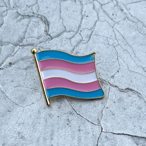Transgender Flag Enamel Pin | LGBTQ  | Queer