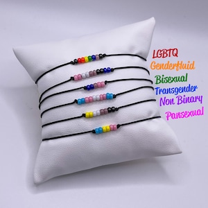 Pride Bracelet LGBTQ Pride | Lesbian | Gay | Non Binary | Pansexual | Bisexual | Transgender