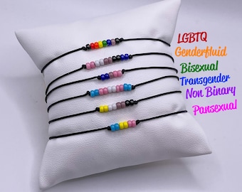 Pride Bracelet LGBTQ Pride | Lesbian | Gay | Non Binary | Pansexual | Bisexual | Transgender