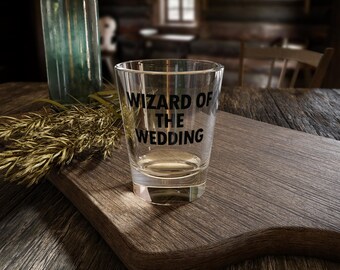 Zauberer der Hochzeit DnD Schnapsglas | D20 Rollenspiel Trinkspiel |  Dungeons and Dragons Bachelorette / Hochzeitsgeschenk