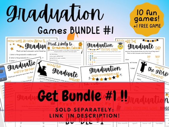 Graduation Party Game Cards – 20 Pcs Pass The Gift Cards For High School & College Celebrations - View #10
