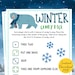 Winter CANDY DICE Game - Printable Winter Season Party Game - Fun ...