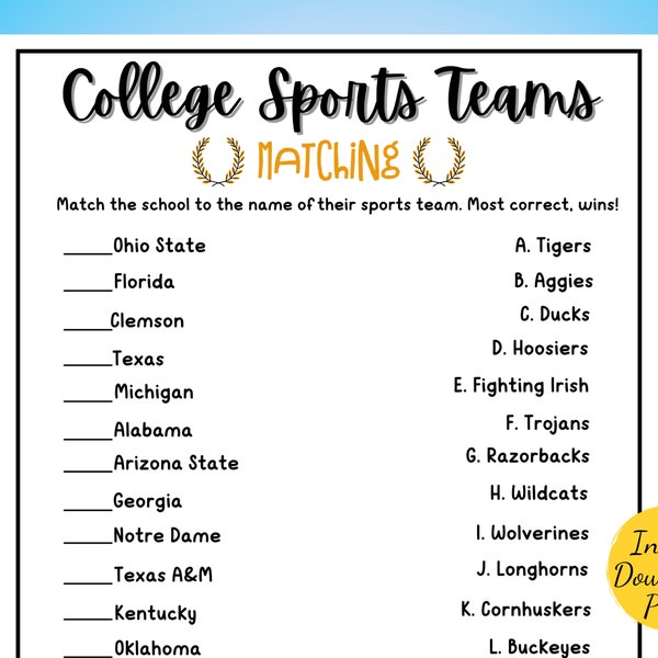 College Mascot - Etsy
