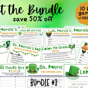 St. Patrick's Day SCATTERGORIES Game St. Patrick's Day Party Game Printable St. Patricks Party Activity Scattergories Kids & Adults image 7