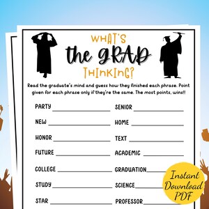 Abitur-Party-Spiel: WAS IST DER GRAD, DER DENKT? (Digitaler Download)