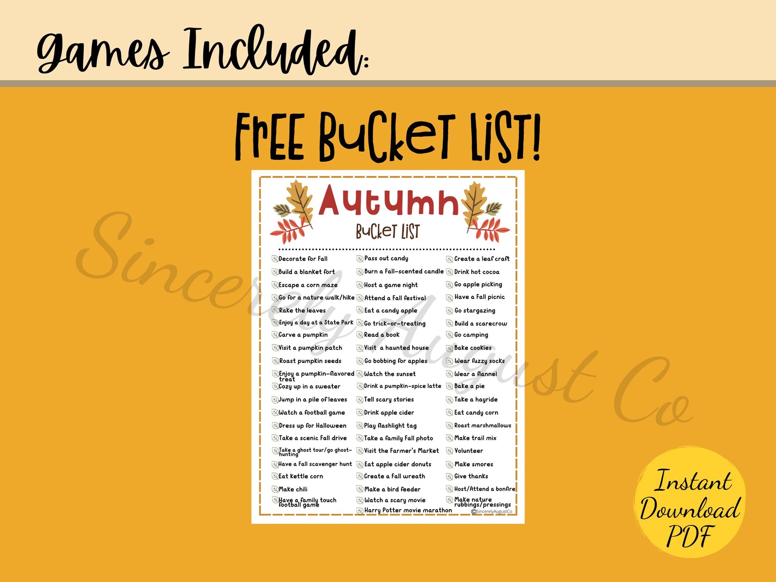 FALL Season GAMES BUNDLE Printable Autumn Games Fall Games for Families ...