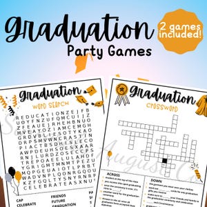 Graduation WORD SEARCH & CROSSWORD Games (Printable)