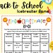 Back to School BINGO Game Find the Classmate Bingo First - Etsy