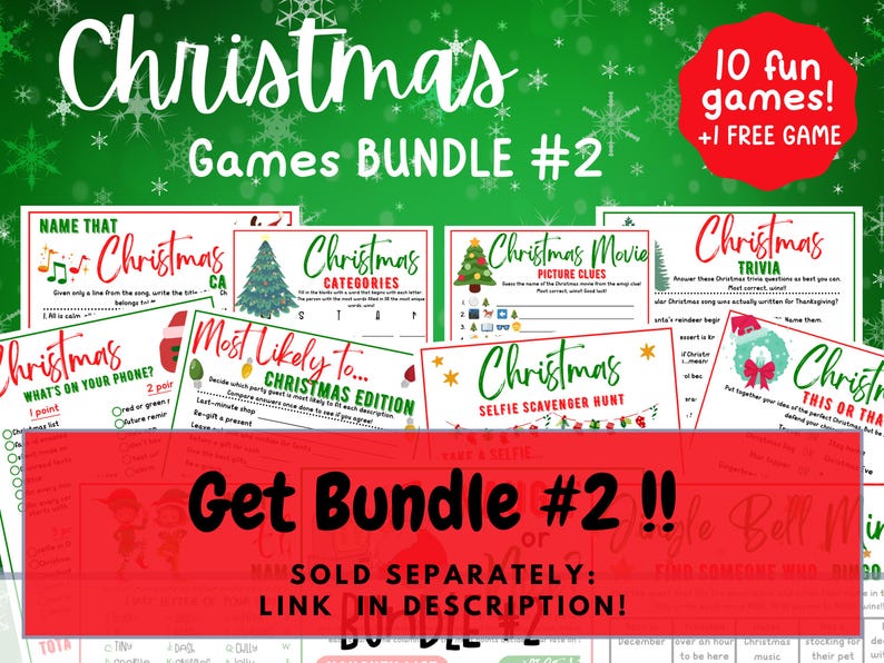 Christmas CATEGORIES Game: Printable Holiday Party Game (PDF) - Etsy