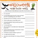 Halloween MOVIE QUOTE MATCH Halloween Party Game Printable Halloween ...