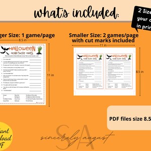 Halloween Movie Quote Match Halloween Party Game Printable - Etsy
