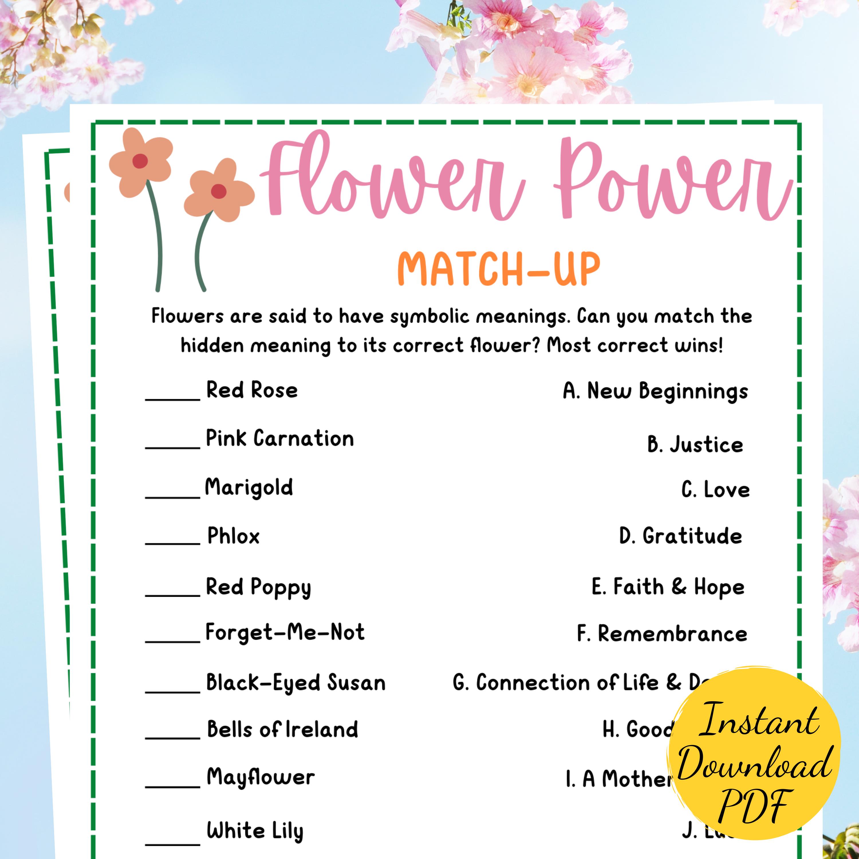 Carte Da Gioco Per Baby Shower 'Wild Spring Flowers' - 30 Pezzi, 12,7x17,8 Cm - Giochi A Tema Floreale Per Annuncio Nascita - 3