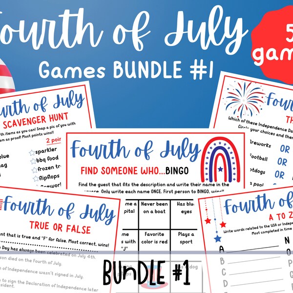 4th of july scavenger hunt kids camp