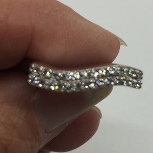 Vintage 925 Sterling Silver Clear Gemstone Ring, Jewelry for Her, Gift for Her