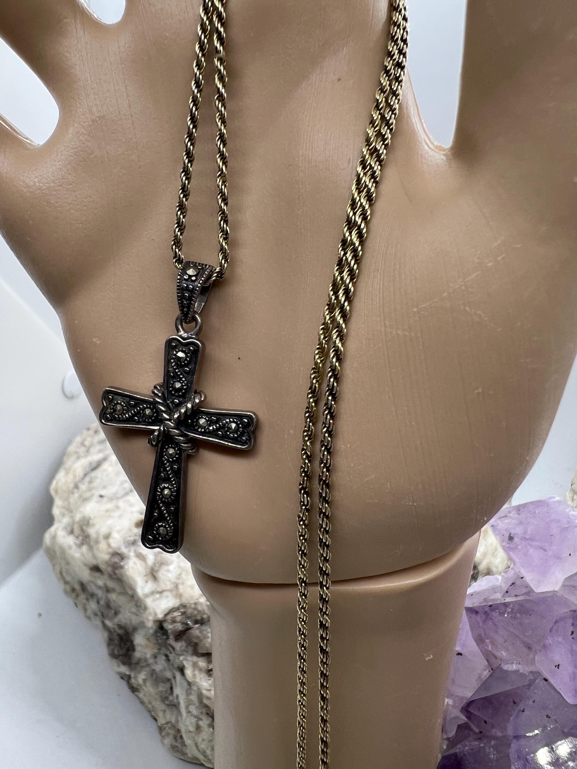 925 Sterling Silver Cross Made in Italy - Etsy