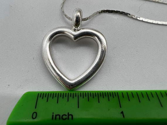 925 Vintage Heart Pendant and Necklace, Gift for … - image 5