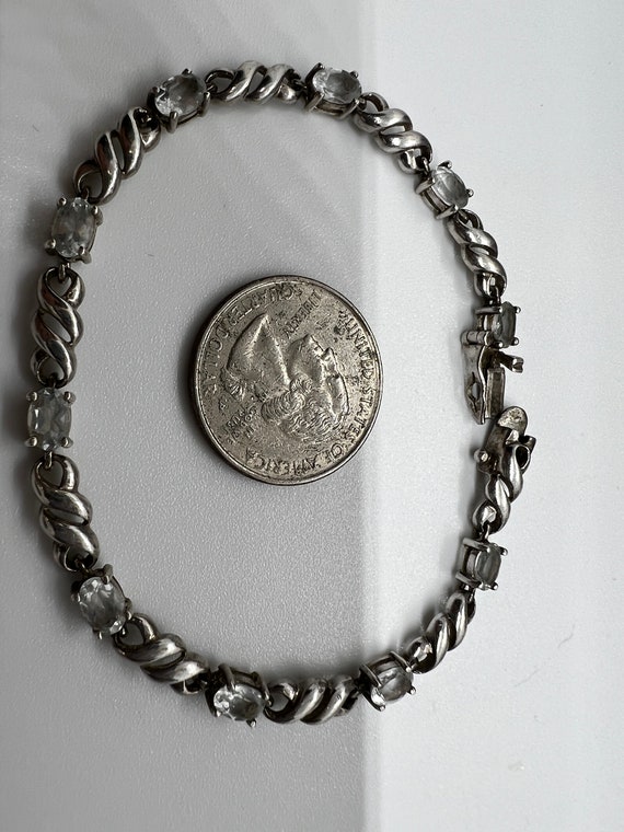 Gemstone Sterling Bracelet, Vintage 925, Jewelry … - image 5