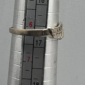 Sterling Silver Vintage Guardian Angel Wing Ring, size 6.25 image 8