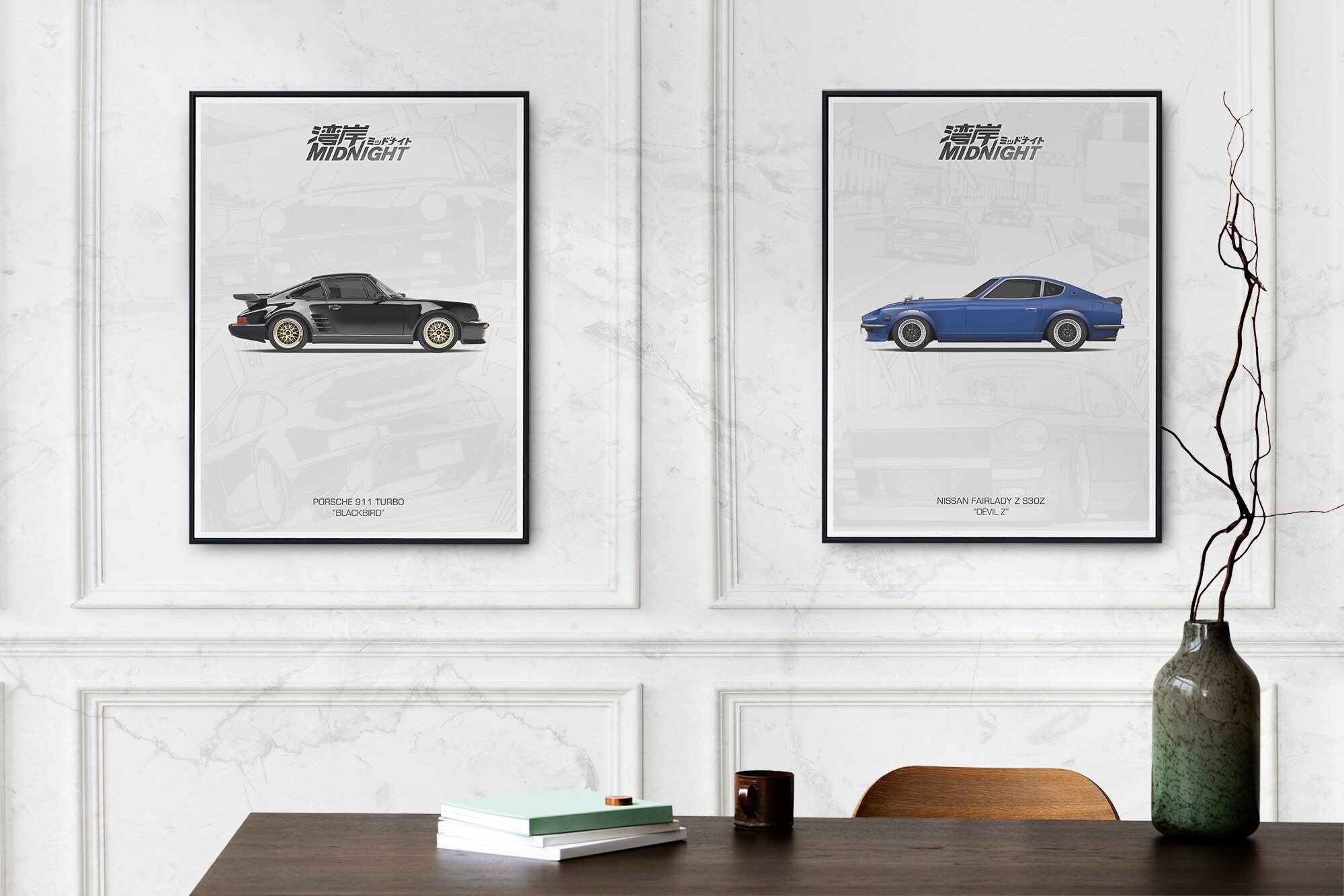 Wangan Midnight Poster Akio Asakura's Nissan Fairlady Z Etsy